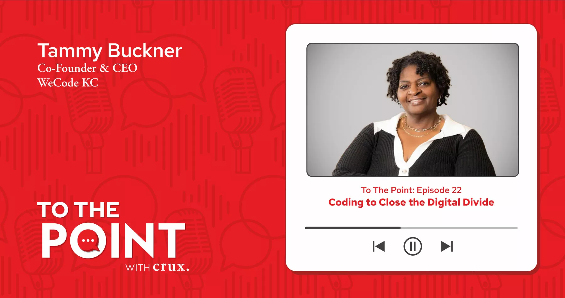 Tammy Buckner podcast episode graphic