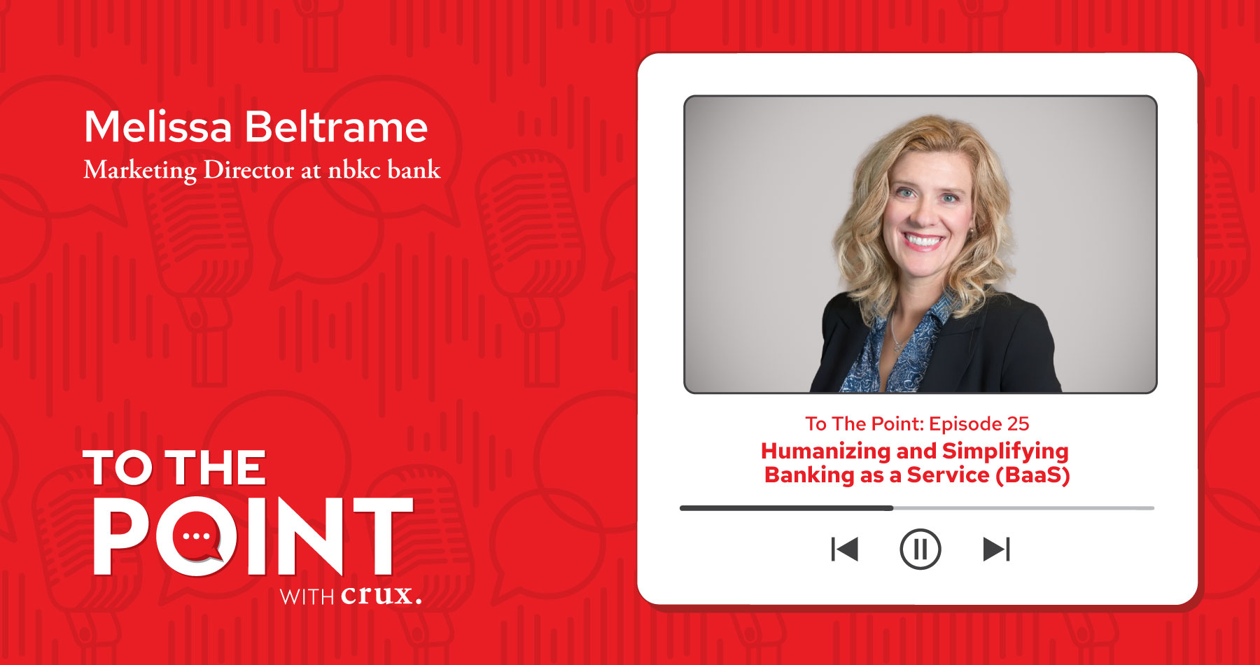 Melissa Beltrame podcast episode graphic